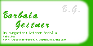 borbala geitner business card